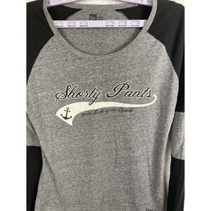 Shorty Pants Bar 21 Mile Marker Lake Of Ozarks  Silver Black Tshirt Women Small